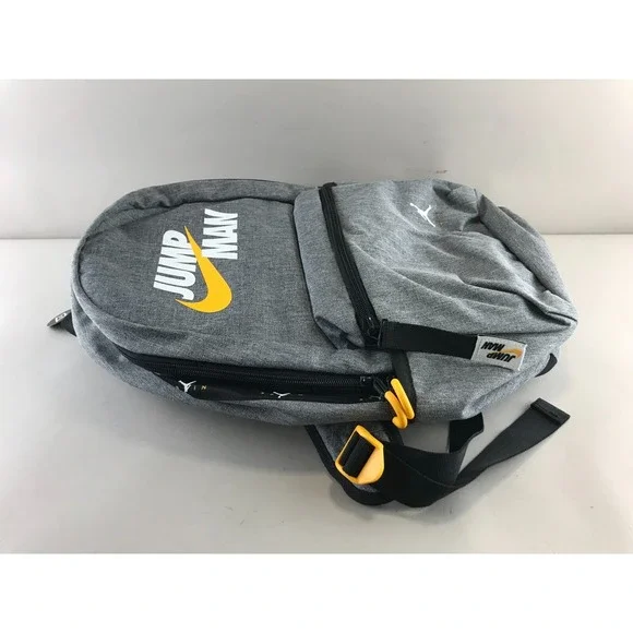 NEW NIKE AIR JORDAN JUMPMAN BACKPACK GRAY 13"LAPTOP STORAGE BLACK SCHOOL BAG - Picture 5 of 14